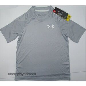 Under Armour Sun UPF 50+ Tee Youth Boys Athletic Shirt Top BTS Sports HeatGear